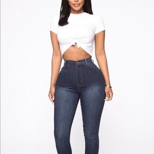 Classic high waist skinny jeans